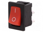 ROCKER | SPST | Pos: 2 | OFF-ON | 10A/250VAC | 10A/28VDC | none