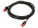 Patch cord | U/UTP | Cat 6 | RJ45 plug,both sides | stranded | Cu | 3m