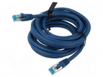 Patch cord | S/FTP | Cat: 5e | RJ45 plug,both sides | wire | OFC | 4m | PVC