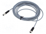 Cable: for sensors/automation | M8 | PIN: 3 | 5m | plug | NEBA | female