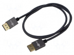 Cable | DisplayPort plug,both sides | PVC | 1m | black-grey | Core: Cu