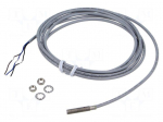 Sensor: inductive | OUT: PNP / NO | 1.3mm | 10&divide;30VDC | M5 | 2m | IP67