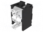 Contact block | 22mm | 04 | front fixing | push-in terminals | 250VAC