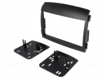 Radio mounting frame | Hyundai | 2 DIN | black