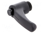 Lever | adjustable | Thread len: 17mm | Lever length: 78mm | polyamide
