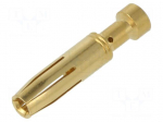 Contact | female | CC | copper alloy | gold-plated | 1.5mm2 | 16AWG | 16A
