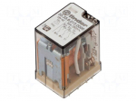 Relay: electromagnetic | 3PDT | 12VAC | Icontacts max: 10A | plug-in