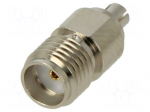 Adapter | Insulation: PTFE | 50&Omega; | beryllium copper,brass | 6GHz | SMA