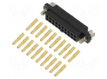 Connector: wire-wire/PCB | plug | female | PIN: 20 | Datamate J-Tek | 3A
