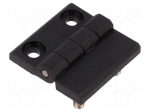 Hinge | Width: 40mm | technopolymer (PA) | black | H: 40mm