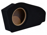 Car loudspeaker enclosure | MDF | black | textil | 8l | 200mm | 222mm