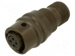 Connector: military | plug | female | PIN: 4 | PT/451 | 7.5A | 600V | size 8