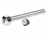 Pin | M16 | Plunger mat: steel | Plating: zinc | Thread len: 100mm