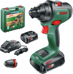 Bosch Cordless Drill AdvancedDrill 18 (green/black, 2x Li-Ion battery 2.5Ah, case)