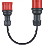 go-e adapter for Gemini flex 11 kW, CEE red three-phase current 16A > CEE red 32A (black, 30cm)