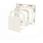 Shelly Adapter Busch-Jaeger, for Blu Wall Switch 4 wall buttons (ivory)