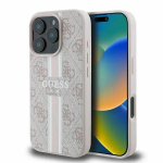 Guess GUHMP16XP4RPSP iPhone 16 Pro Max 6.9" r&oacute;żowy|pink hardcase 4G Printed Stripes MagSafe