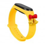 Fusion Accessories Xmas Bells viedpulksteņa siksniņa priek&scaron; Xiaomi Mi Band 5/6 | silikons | dzeltena