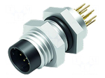 Connector: M8 | socket | PIN: 12 | male | industrial | 32V | straight | IP67