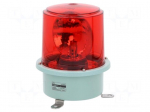 Signaller: lighting | rotating light | red | Series: SH2 | 24VDC | IP66