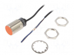 Sensor: inductive | Output conf: PNP / NO | 0&divide;10mm | 10&divide;30VDC | M30