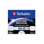 M-DISC Verbatim BD-R 25GB 4x tindiprinditav plaat Jewel Case karbis