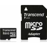 M&auml;lukaart Transcend MicroSDHC 8 GB Class 10 UHS-I (TS8GUSDHC10)