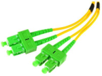 PATCHCORD ŚWIATŁOWODOWY SM DUPLEX 9/125, SC/APC-SC/APC 1m