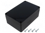 Enclosure: multipurpose | X: 90mm | Y: 135mm | Z: 55mm | ABS | black | IP65