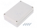 Enclosure: multipurpose | X: 80mm | Y: 120mm | Z: 31mm | ABS | grey