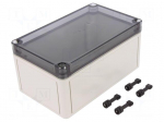 Enclosure: multipurpose | X: 110mm | Y: 180mm | Z: 90mm | TK PS | grey