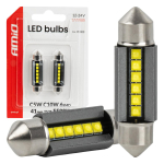Autolambid, Mootorratta ja traktori valgustid // Autolambid, Mootorratta ja traktori valgustid // Żar&oacute;wki led canbus 41mm 2525 6smd white 12v 24v amio-05009
