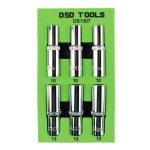 6 TK 3/8" 10MM + 13MM 6-KANTSED PIKENDUSOTSAD DS1307