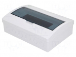 Enclosure: for modular components | IP40 | white | No.of mod: 12