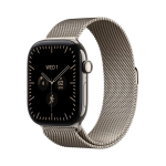 Pulkstenis Apple Watch Series 12 GPS + Cellular 42mm Natural Titanium Case with Natural Milanese Loop