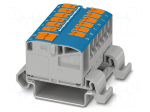 Splice terminal: rail | 24A | 690V | push-in | PA | L: 29.2mm | 0.14&divide;4mm2