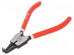 Pliers | for circlip | external | Pliers len: 180mm | angular