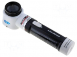 Hand magnifier | Mag: x10 | Lens diam: 30mm | Illumin: LED