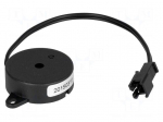 Sound transducer: piezo alarm | with built-in generator | 12mA