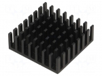 Heatsink: extruded | black | L: 29mm | W: 29mm | H: 10mm | aluminium