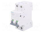 Circuit breaker | 400VAC | Inom: 16A | Poles: 1+N | DIN | Charact: C | 6kA