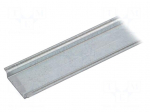 DIN rail | TS35 | L: 1m | Mat: zinc-plated steel | Profile ht: 7.5mm