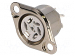 Socket | DIN | female | PIN: 6 | Layout: 240&deg; | soldering | 34V | 2A | 10m&Omega;