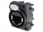 Socket | RJ45 | XLRnet | Cat: Class D | with push button | THT