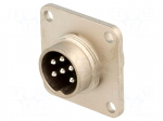 Connector: M16 | socket | male | soldering | PIN: 6 | 5A | 300V | IP65,IP67