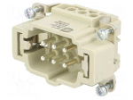 Connector: rectangular | male | Han Ex | PIN: 6 | 6+PE | size 6B | 16A | 90V