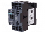 Contactor: 3-pole | NO x3 | Auxiliary contacts: NO + NC | 24VDC | 12A