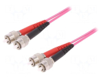 Fiber patch cord | OM4 | both sides,FC/UPC | 2m | LSZH | violet