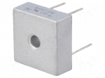 Single-phase bridge rectifier | Urmax: 800V | If: 15A | Ifsm: 300A