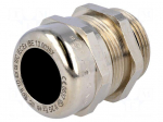 Cable gland | M25 | 1,5 | IP68 | Mat: brass | Body plating: nickel